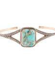 Credence Genuine Turquoise Cuff Bracelet