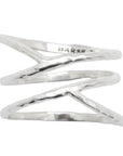 Criss Cross Sterling Silver Ring