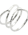 Criss Cross Sterling Silver Ring