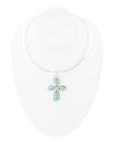 Cross Pendant and Sterling Silver Necklace