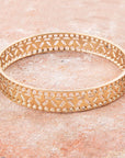 Cut it Out Bangle Golden Bracelet