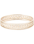 Cut it Out Bangle Golden Bracelet