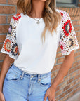 Rayne Crochet Short Sleeve Top