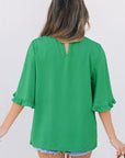 Holland Frilly Half Sleeve Blouse