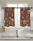 Vintage Cowboy Collage Western Curtains 28" x 40" Made in America