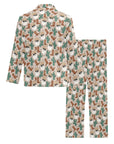 Cool Santa Christmas Men's Western Pajama Set