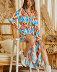 Ruidoso Aztec Button Down Dress Duster Plus Size