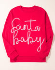 Christmas Santa Baby Tinsel Sweatshirt