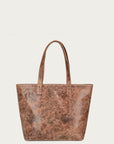 D1290 - DISTRESSED COGNAC PURSE WITH SMALL TASSEL