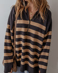 Adeline Stripe Oversized Sweater