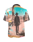 Baha Ranch Retro Pop Western Desert Cowboy Polo Shirt