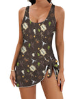 Get Western Skirted Swimsuit