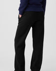 Solid Fleece-Lined Drawstring Waist Pants