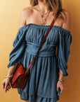 Katalina Frilled Layered Ruched Mini Dress