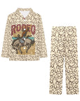 Vintage Rodeo Bronc Boy's Western Pajama Set