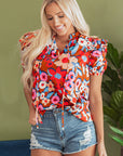 Lyric Flower Self Tie Blouse