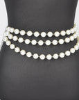 Multi Layered Pearl Chain Belt