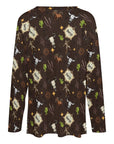 Baha Ranch Western Print Long Sleeve Tee