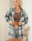 Plaid Patch Pocket Buttoned Shirt