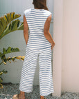 Stripe Top and Pants Set