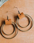 Gold Vintage Hoop Hook Earrings
