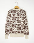 Sofia Western Fashion Print Sweater