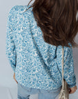 Floral Puff Sleeve Button-Up Shirt