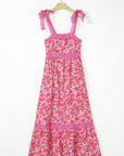 Floral Lace Empire Waist Maxi Dress