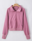Fleece Lined Zip-Up Sweatshirt