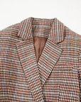 Aria Houndstooth Lapel Collar Blazer