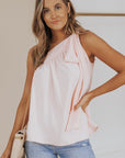 Chana Tie On Shoulder Sleeveless Top