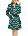 Turquoise Cowgirl Hat Women's Western Bath Robe