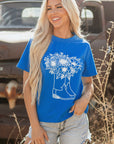 Sunflower Boots Western Fashion Tee