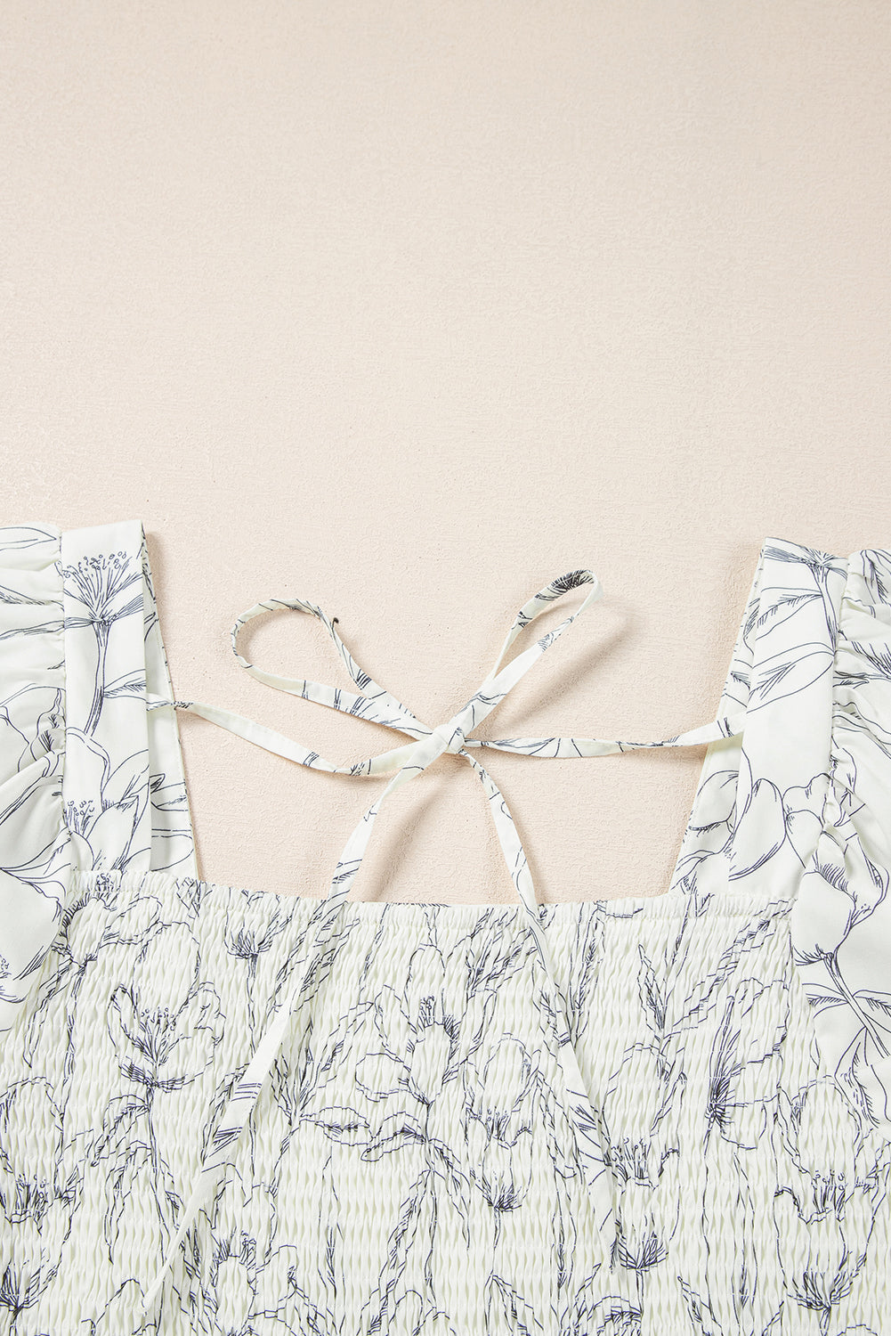 Ariya Floral Shirred Back Puff Sleeve Dress