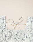 Ariya Floral Shirred Back Puff Sleeve Dress