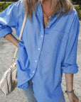 Palmer Boyfriend Chest Pocket Tunic Shirt