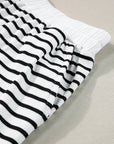 Stripe Tee & Shorts Set