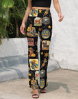 Vintage Cowboy Collage Western Flare Pants