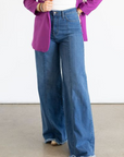 The Loretta Trouser Jean in Medium Wash