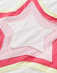 Halle Star Patched Half Sleeve Oversized Tee