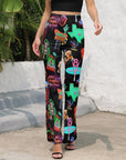 Neon Vegas Flare Pants