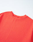 Corded Knit Tee and Shorts Set