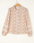 Floral Lace Puff Sleeve Shirt
