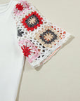 Rayne Crochet Short Sleeve Top