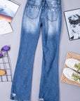 Angelina Distressed Flare Jeans