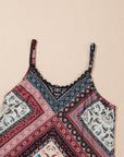 Geometric Paisley Sleeveless Mini Dress