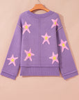 Aubrey Brushed Star Oversize Sweater