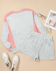 Charlie Raw Hem Pullover and Casual Shorts Set