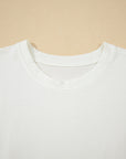 Solid Crewneck T-Shirt Dress