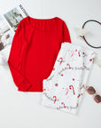 Christmas Long Sleeve Top and Pants Lounge Set